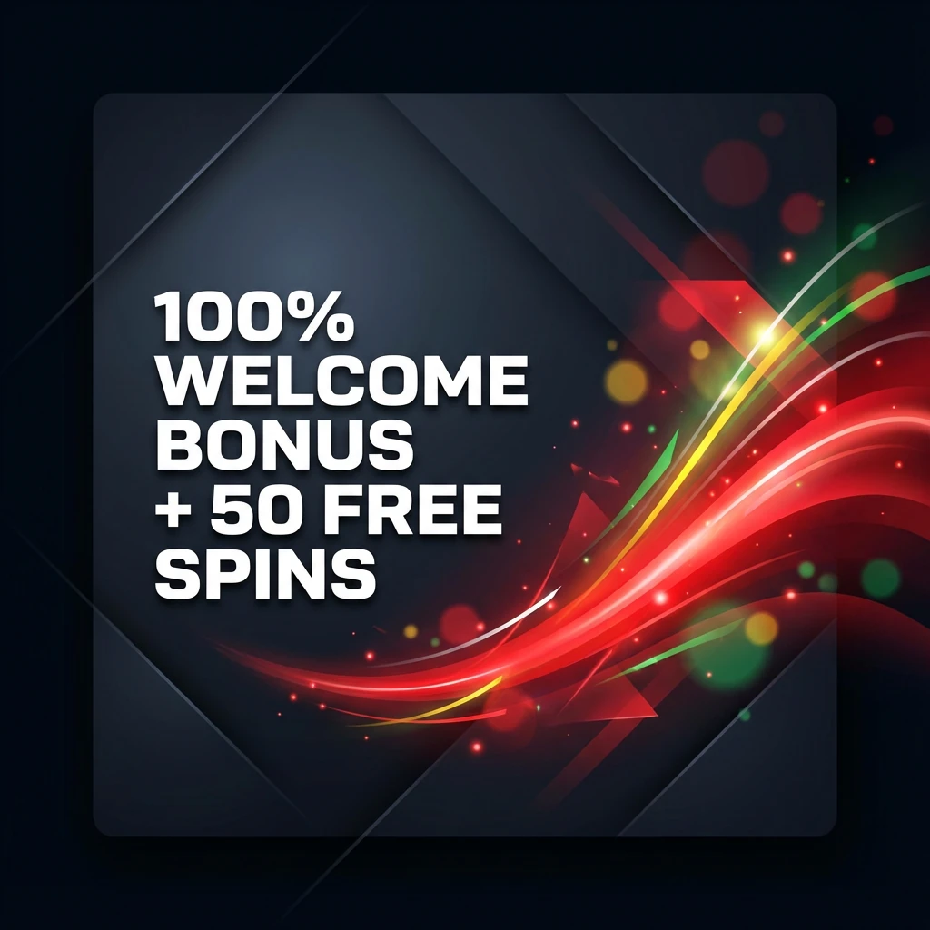 100% Welcome Bonus + 50 Free Spins
